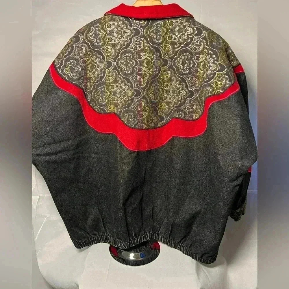 VTG 1980’s Gold Canyon De-Zines Denim Embroidered Jacket USA MADE Large - Picture 3 of 6